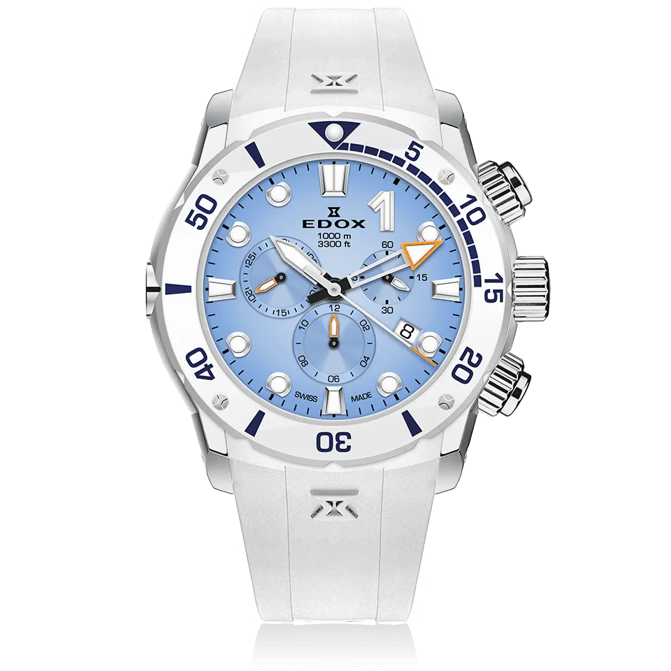 EDOX SWISS MADE 10242-TINB-BUICDNO CO-1 CHRONOGRAPH