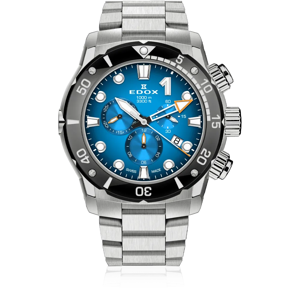 EDOX SWISS MADE 10242-TINM-BUIDN CO-1 CHRONOGRAPH