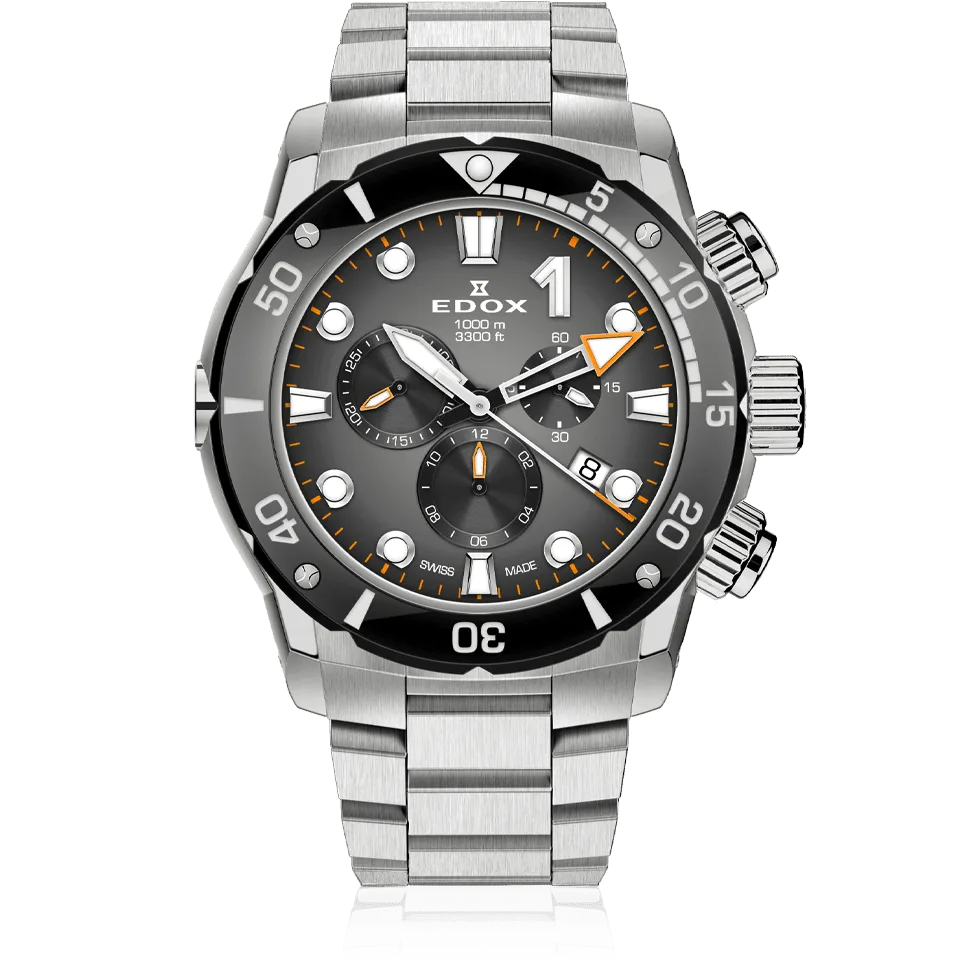 EDOX SWISS MADE 10242-TINM-GIDNO CO-1 CHRONOGRAPH