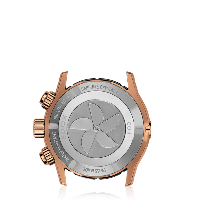 EDOX SWISS MADE 10242-TINR-BUIRN CO-1 CHRONOGRAPH