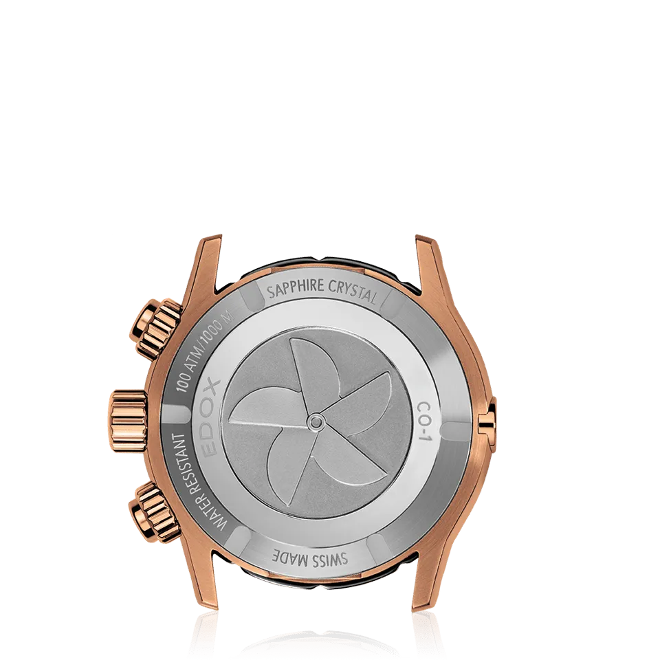 EDOX SWISS MADE 10242-TINR-NIR CO-1 CHRONOGRAPH