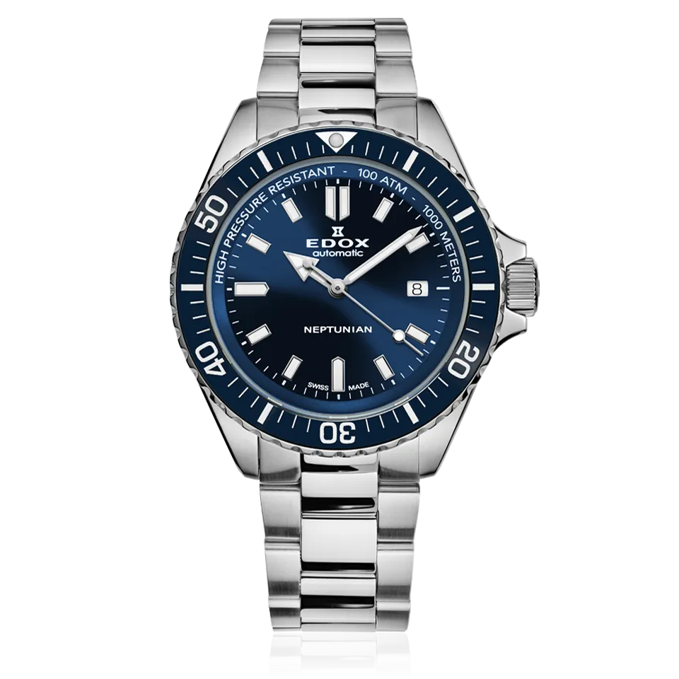 EDOX SWISS MADE 80120-3BUM-BUF NEPTUNIAN AUTOMATIC
