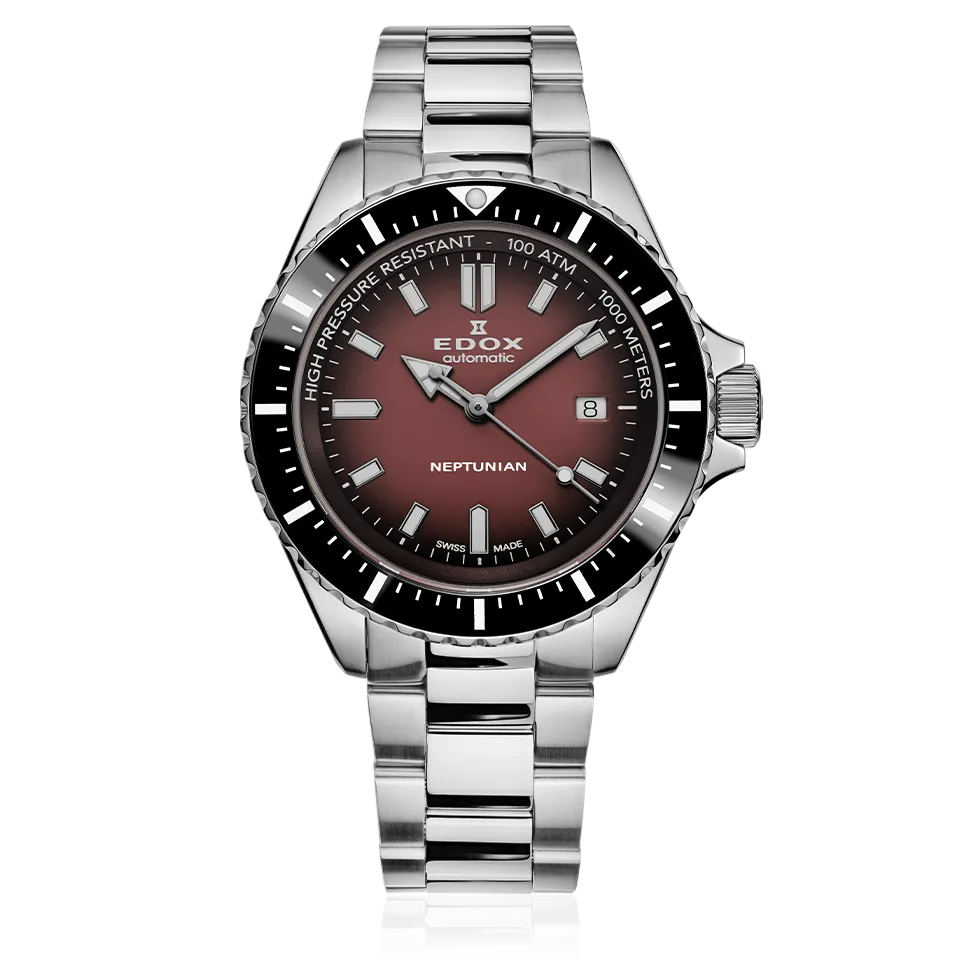 EDOX SWISS MADE 80120-3NM-BRD NEPTUNIAN AUTOMATIC
