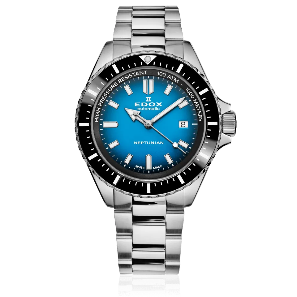 EDOX SWISS MADE 80120-3NM-BUIDN NEPTUNIAN AUTOMATIC
