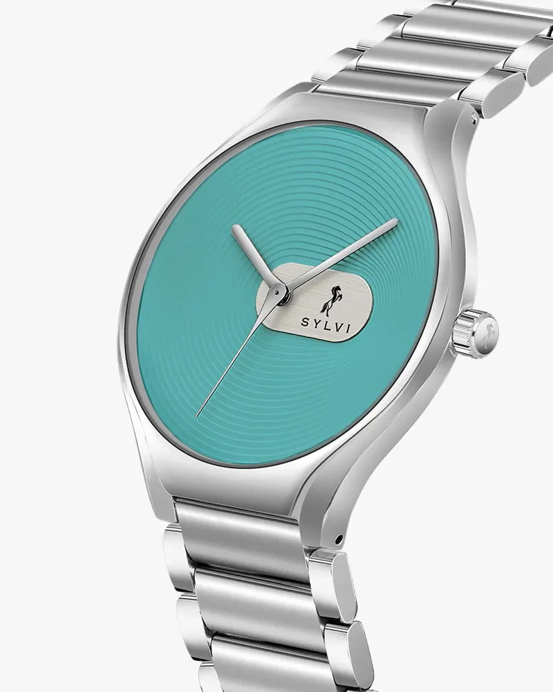 Elegare Aqua Blue Silver Steel
