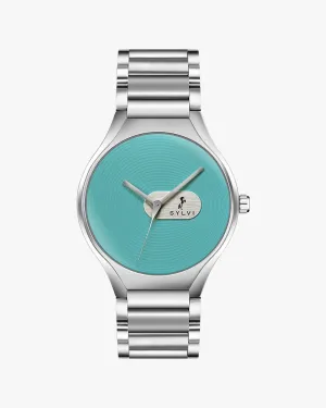 Elegare Aqua Blue Silver Steel