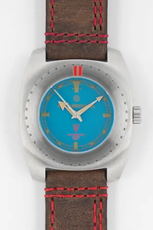 Enzo Mechana ACQUA 500m Peace Collection Automatic Watch - BLUE Dial (Lumed)