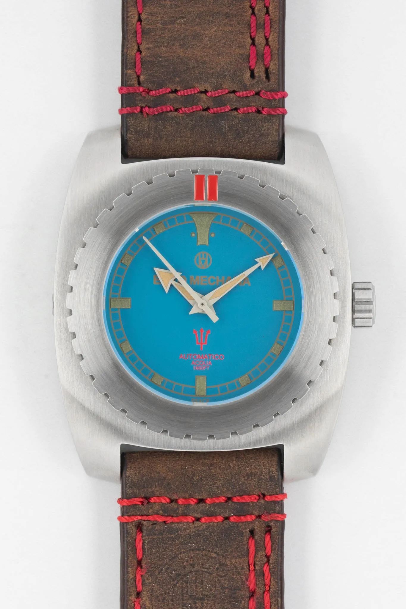 Enzo Mechana ACQUA 500m Peace Collection Automatic Watch - BLUE Dial (Lumed)