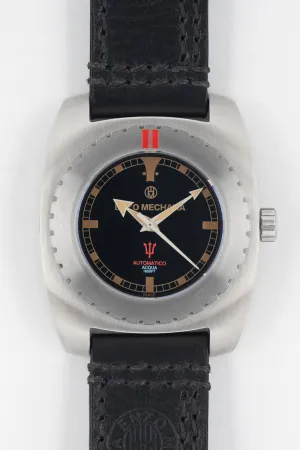 Enzo Mechana ACQUA 500m Peace Collection Automatic Watch - Gloss BLACK Dial (Non-Lumed)