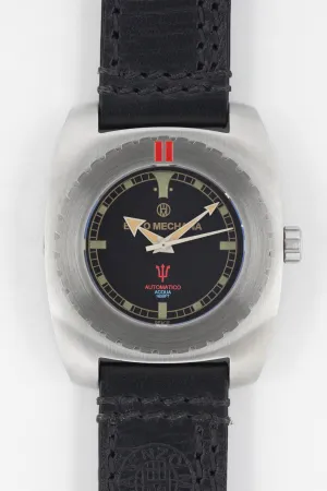 Enzo Mechana ACQUA 500m Peace Collection Automatic Watch - Matt BLACK Dial (Lumed)