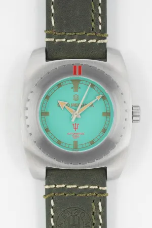 Enzo Mechana ACQUA 500m Peace Collection Automatic Watch - TURQUOISE Dial (Lumed)