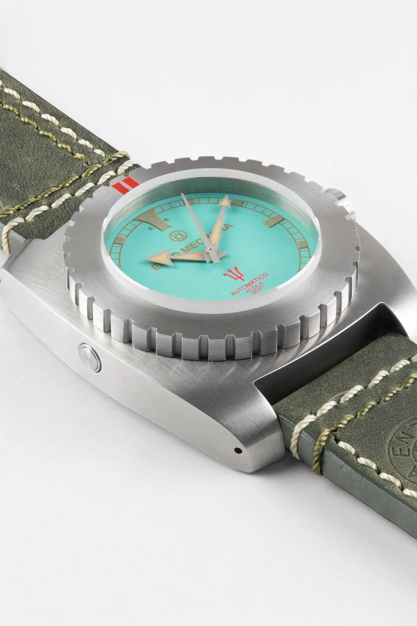 Enzo Mechana ACQUA 500m Peace Collection Automatic Watch - TURQUOISE Dial (Lumed)