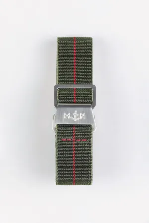 Erika's Originals ORIGINAL MN™ Strap with RED Centerline - BRUSHED Hardware
