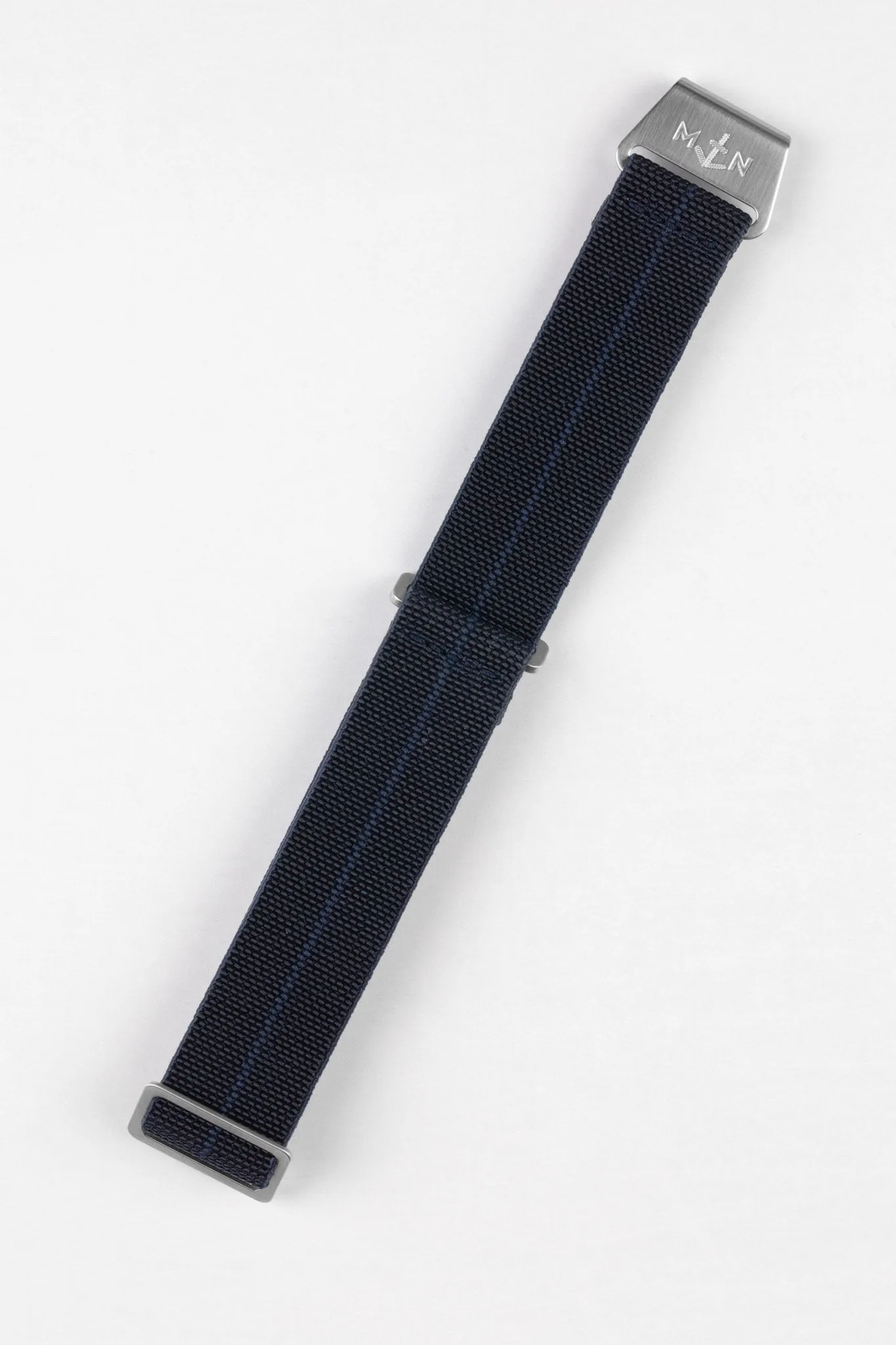 Erika's Originals TRIDENT MN™ Strap in TWO-TONE BLUE - BRUSHED Hardware