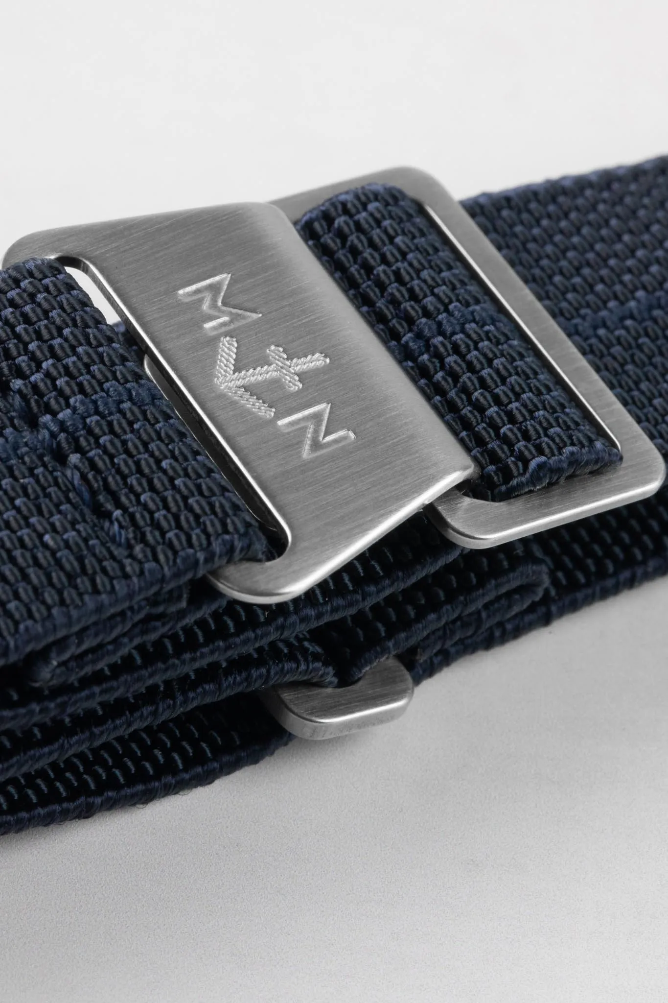 Erika's Originals TRIDENT MN™ Strap in TWO-TONE BLUE - BRUSHED Hardware