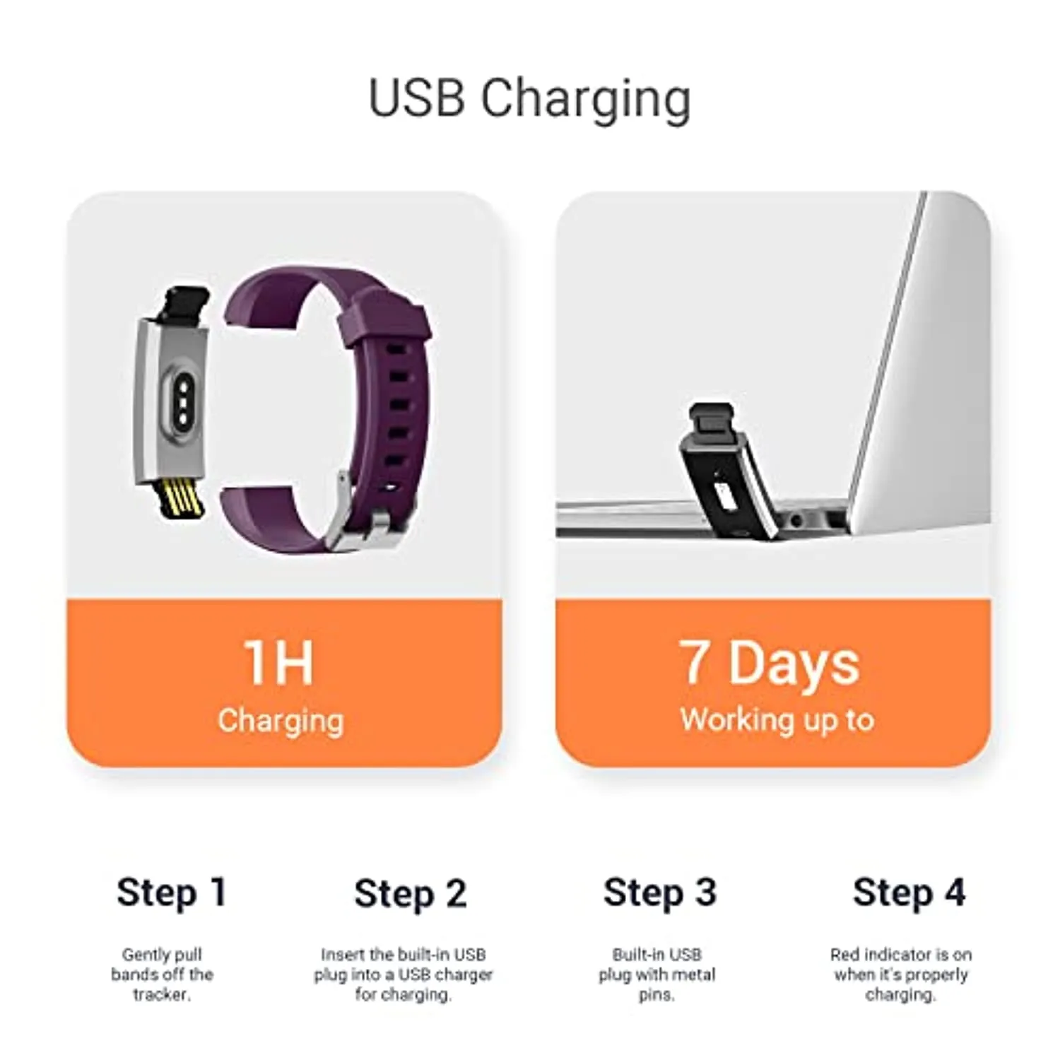 Eurans Fitness Tracker with Heart Rate, Sleep Monitor for Men and Women, Activity Tracker with Message Reminder, Step Calorie Counter Pedometer Watch