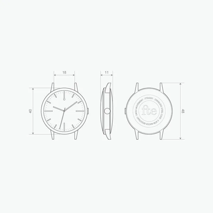fte4208M | Silver Watch