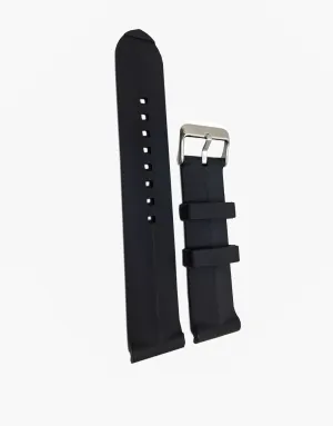 Genuine Rubber Hadley Roma MS3245 Black Dive Watch Band 24mm
