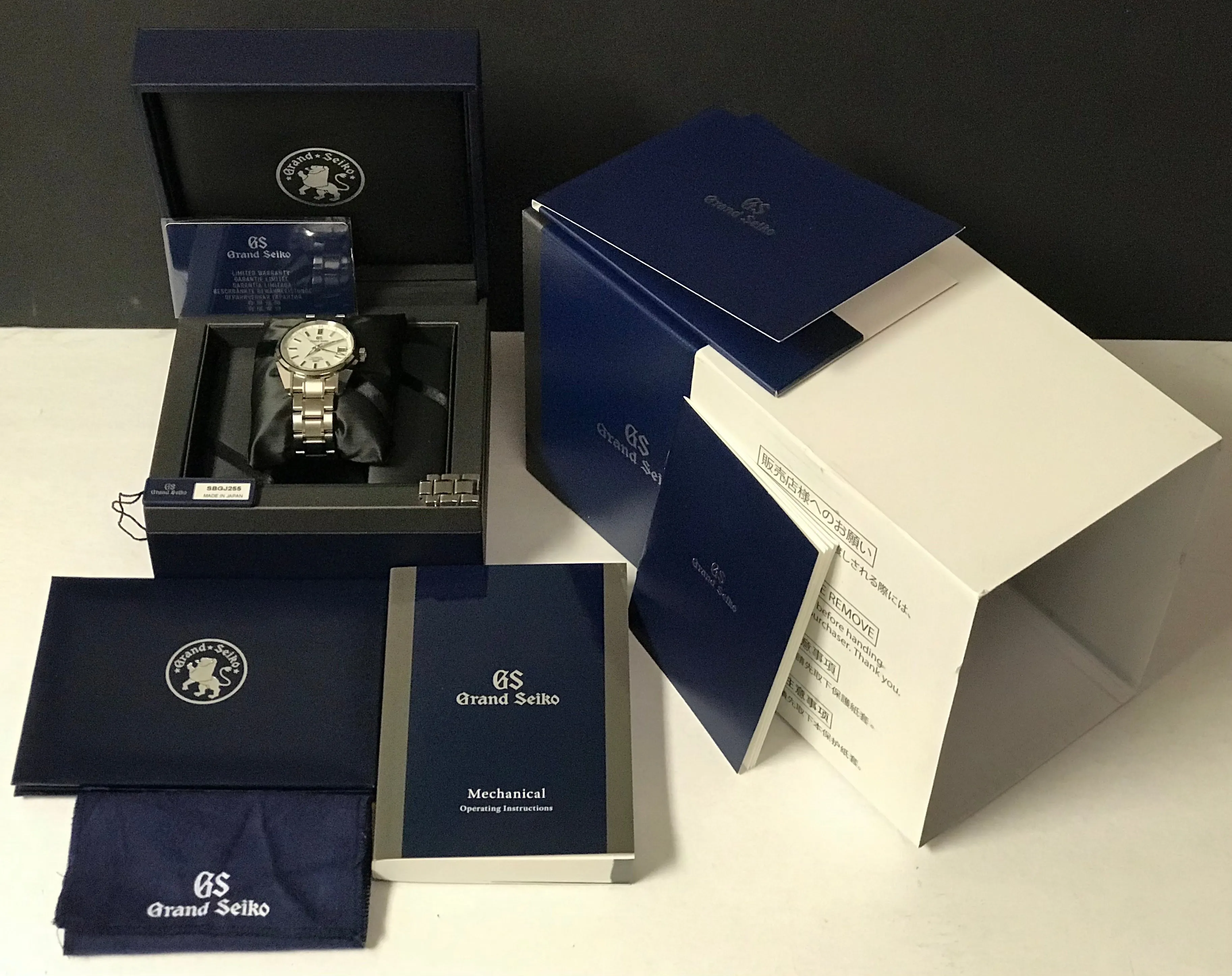 Grand Seiko Heritage Collection 55th Ann. L.E 1200pcs GMT SBGJ255 White Dial Automatic Men's Watch
