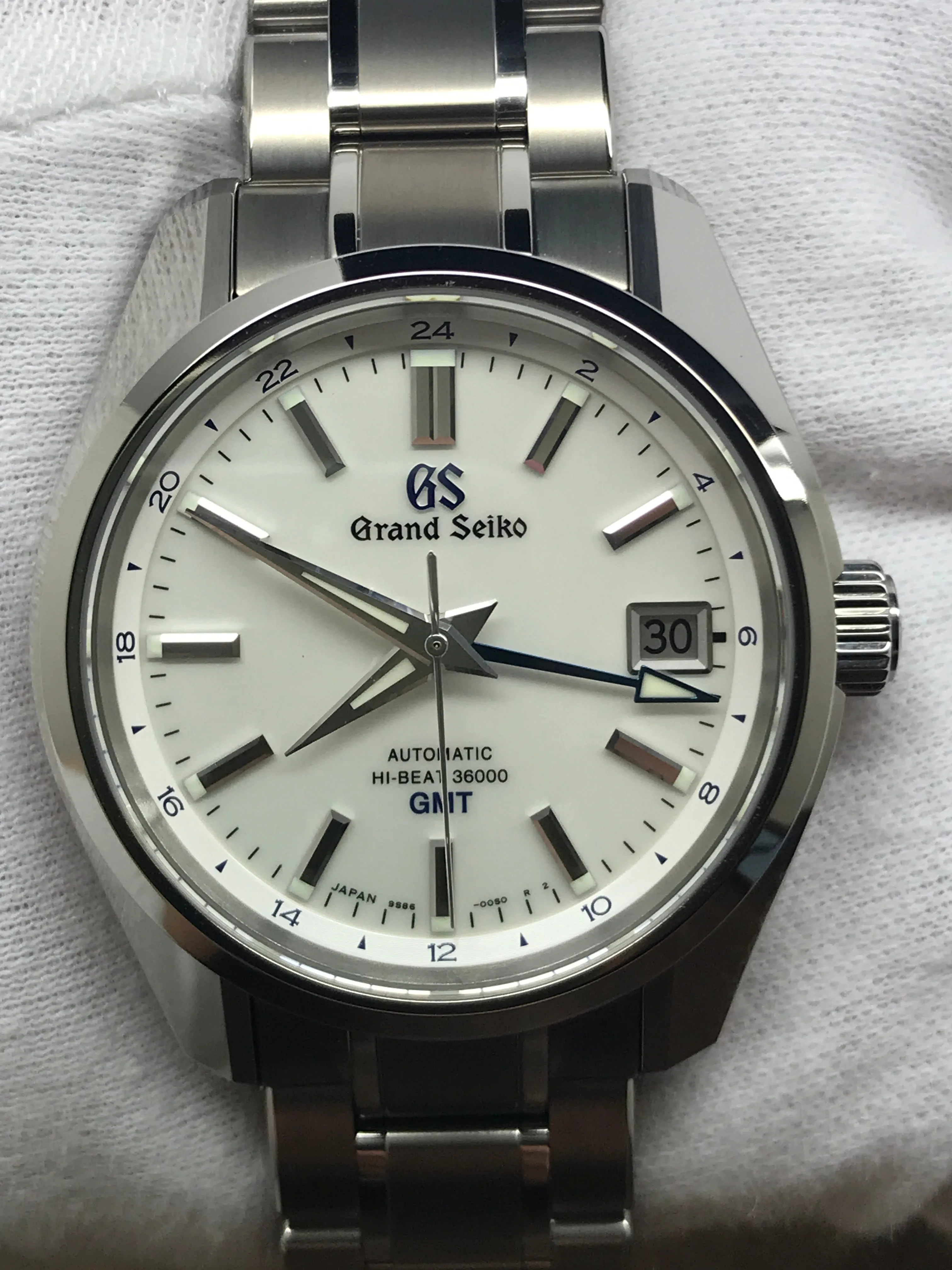Grand Seiko Heritage Collection 55th Ann. L.E 1200pcs GMT SBGJ255 White Dial Automatic Men's Watch