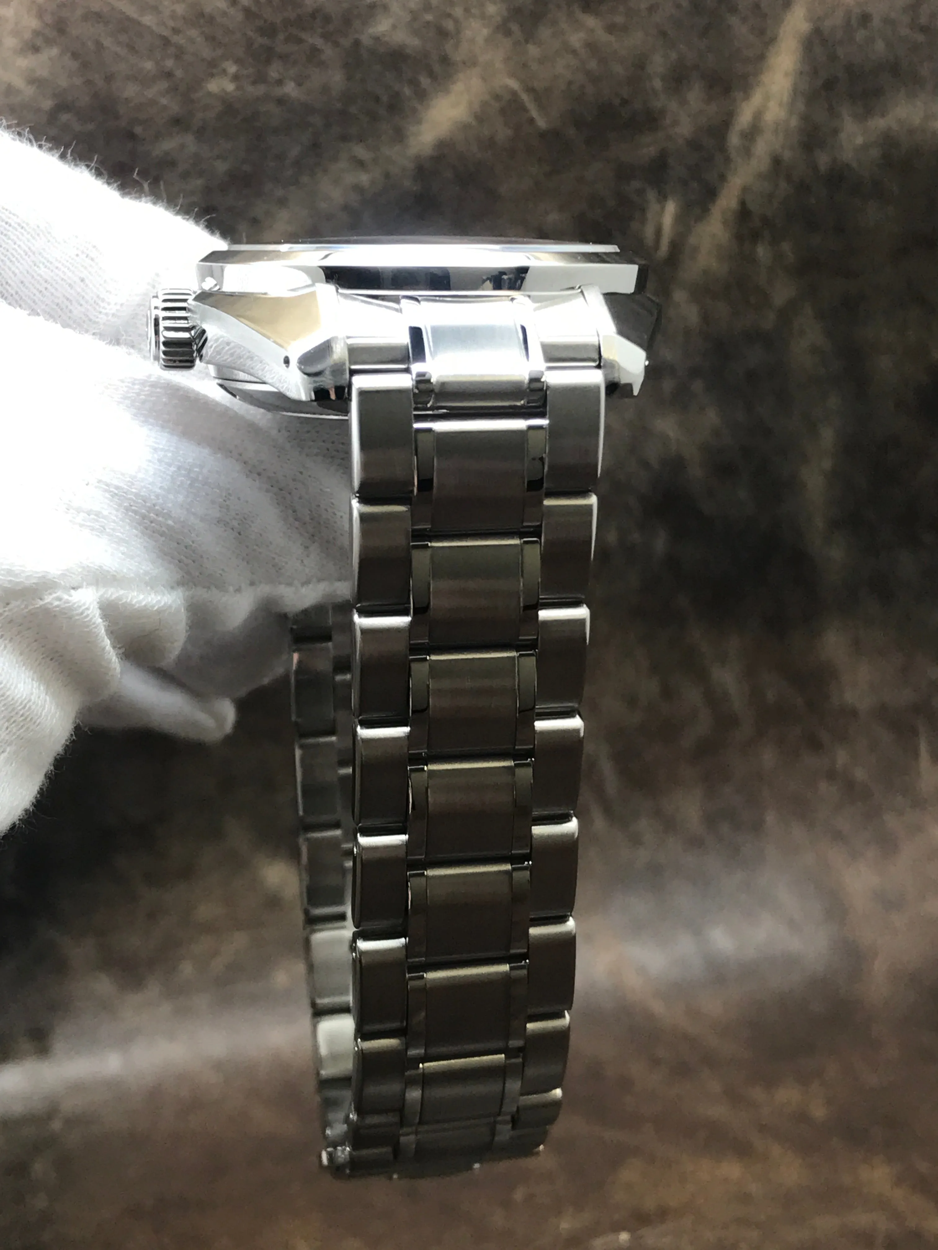 Grand Seiko Hi-Beat GMT SBGJ001 Silver Dial Automatic Men's Watch