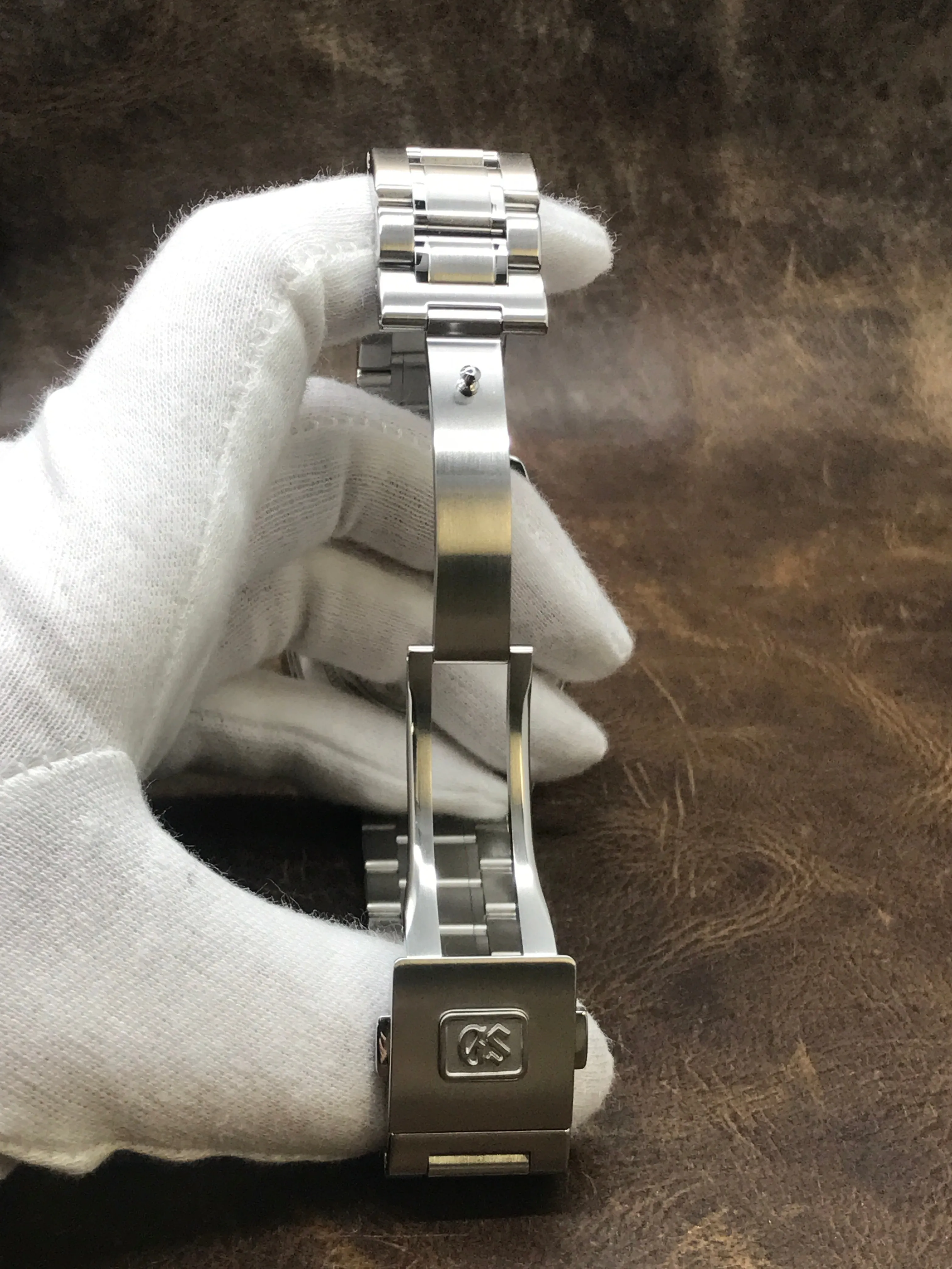 Grand Seiko Hi-Beat GMT SBGJ001 Silver Dial Automatic Men's Watch