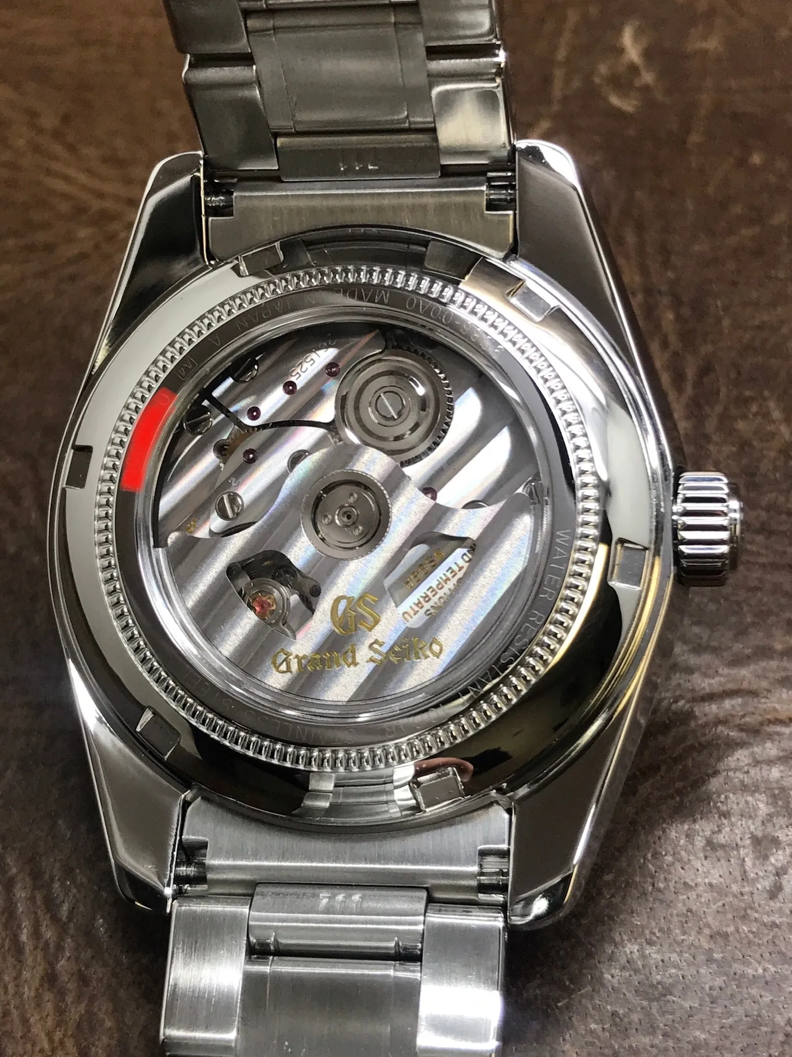 Grand Seiko Hi-Beat GMT SBGJ001 Silver Dial Automatic Men's Watch