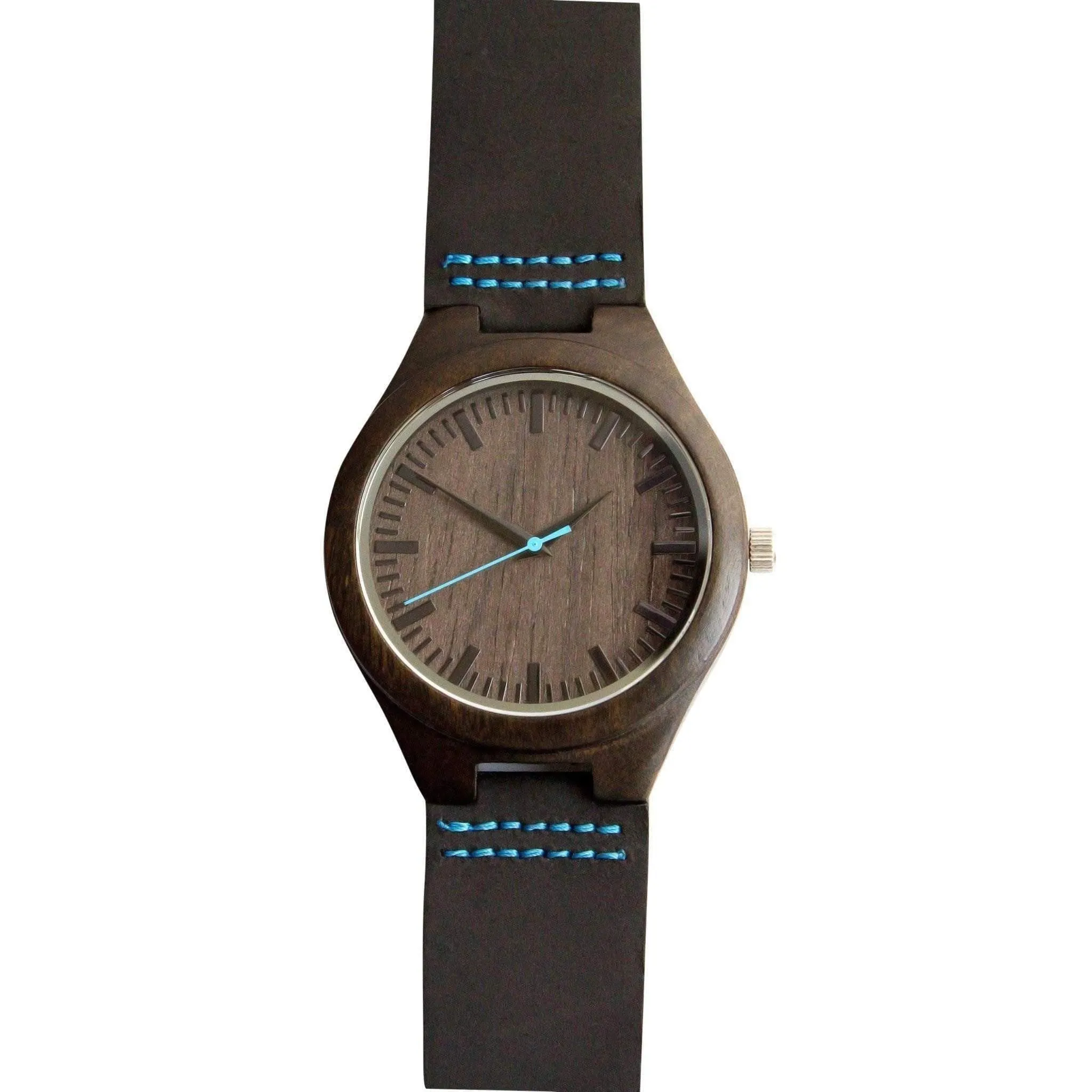 Groomsmen Set Of 6 Wooden Watches - Blue Energico