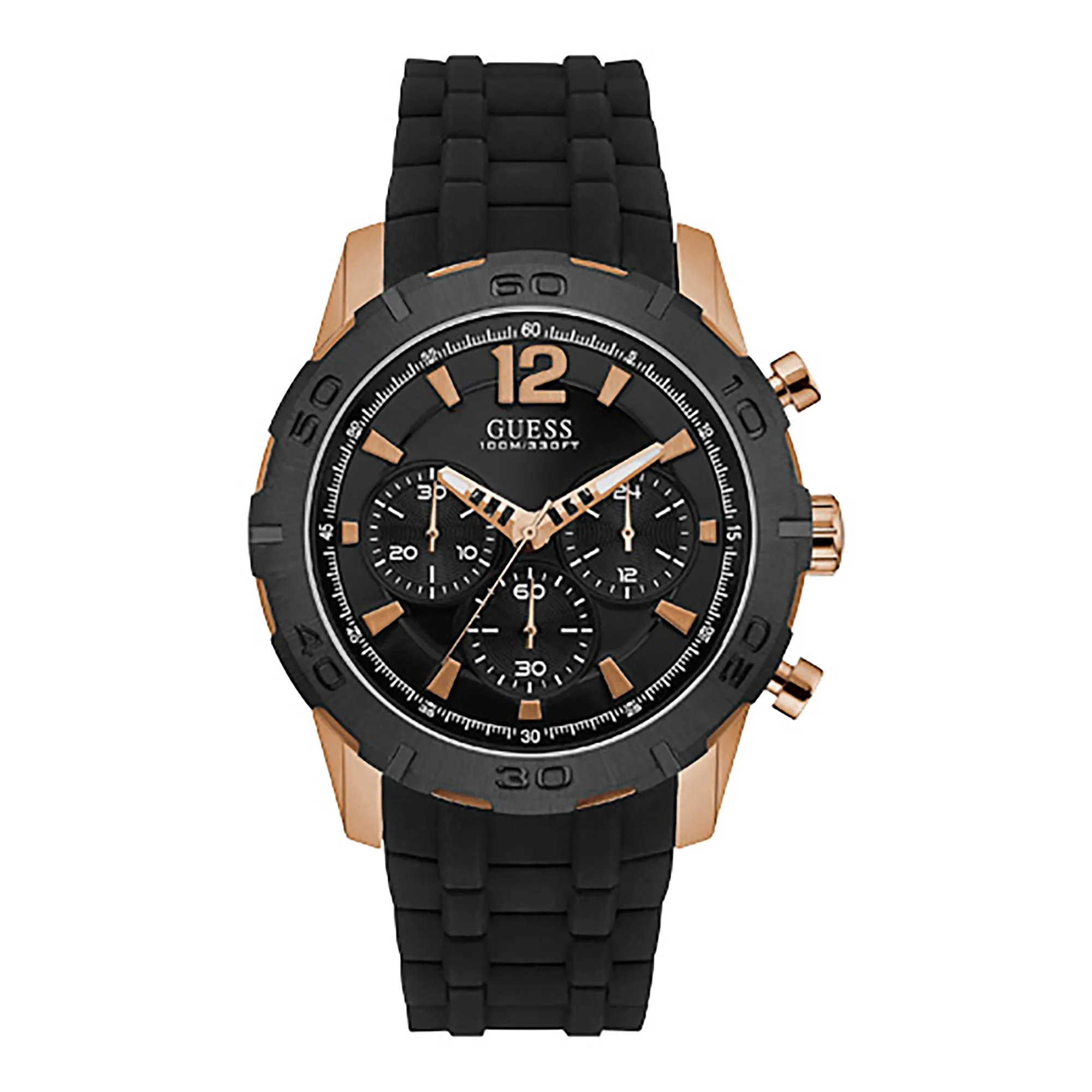 Guess Men's Watch Rose Gold Tone Case Quartz