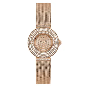 Guess Women's Watch Rose Gold Tone Case Quartz