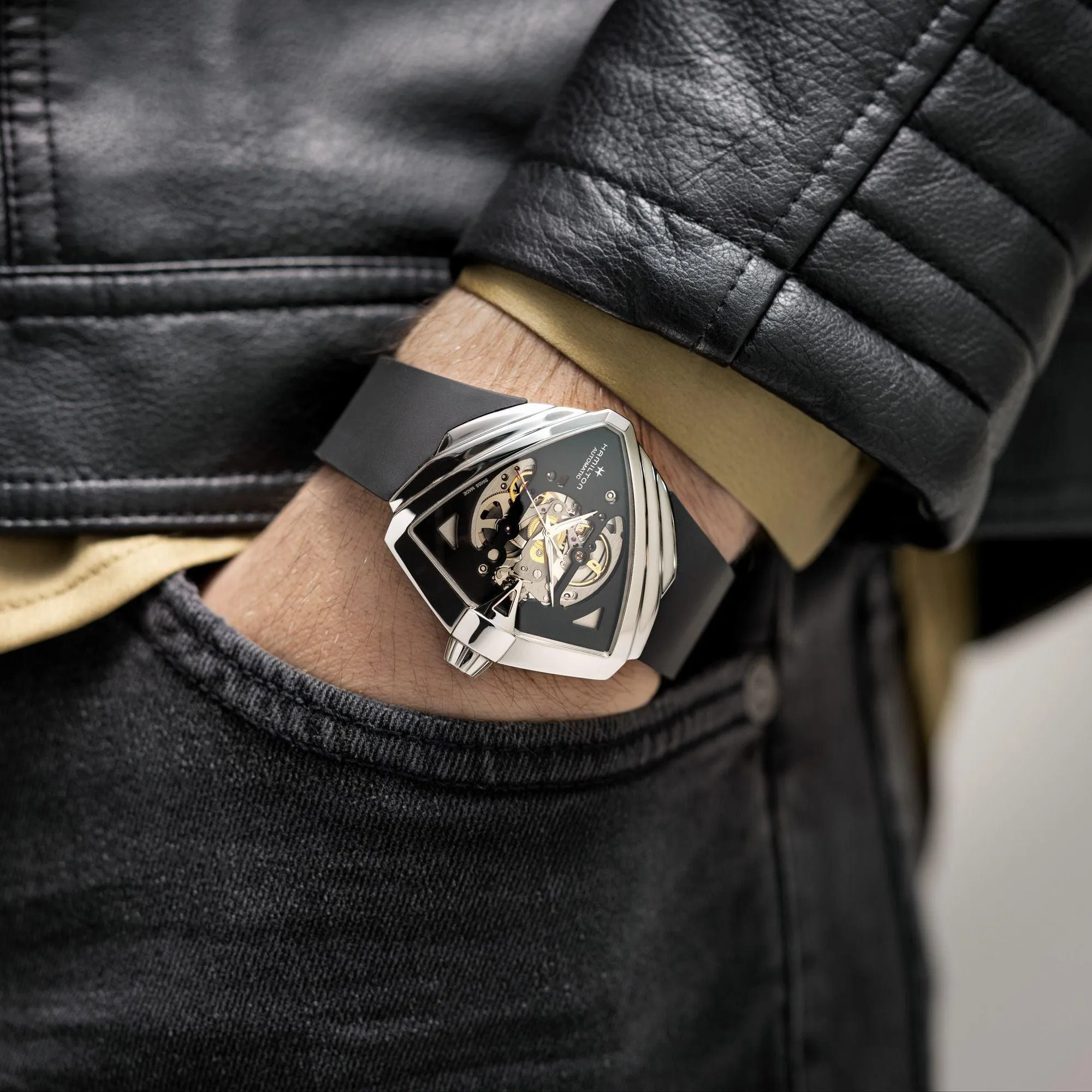 Hamilton Ventura XXL Skeleton Automatic Men's Watch H24625330