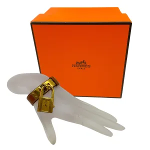 Hermes Natural / Gold Year 2000 Kelly Cadenas PM Watch