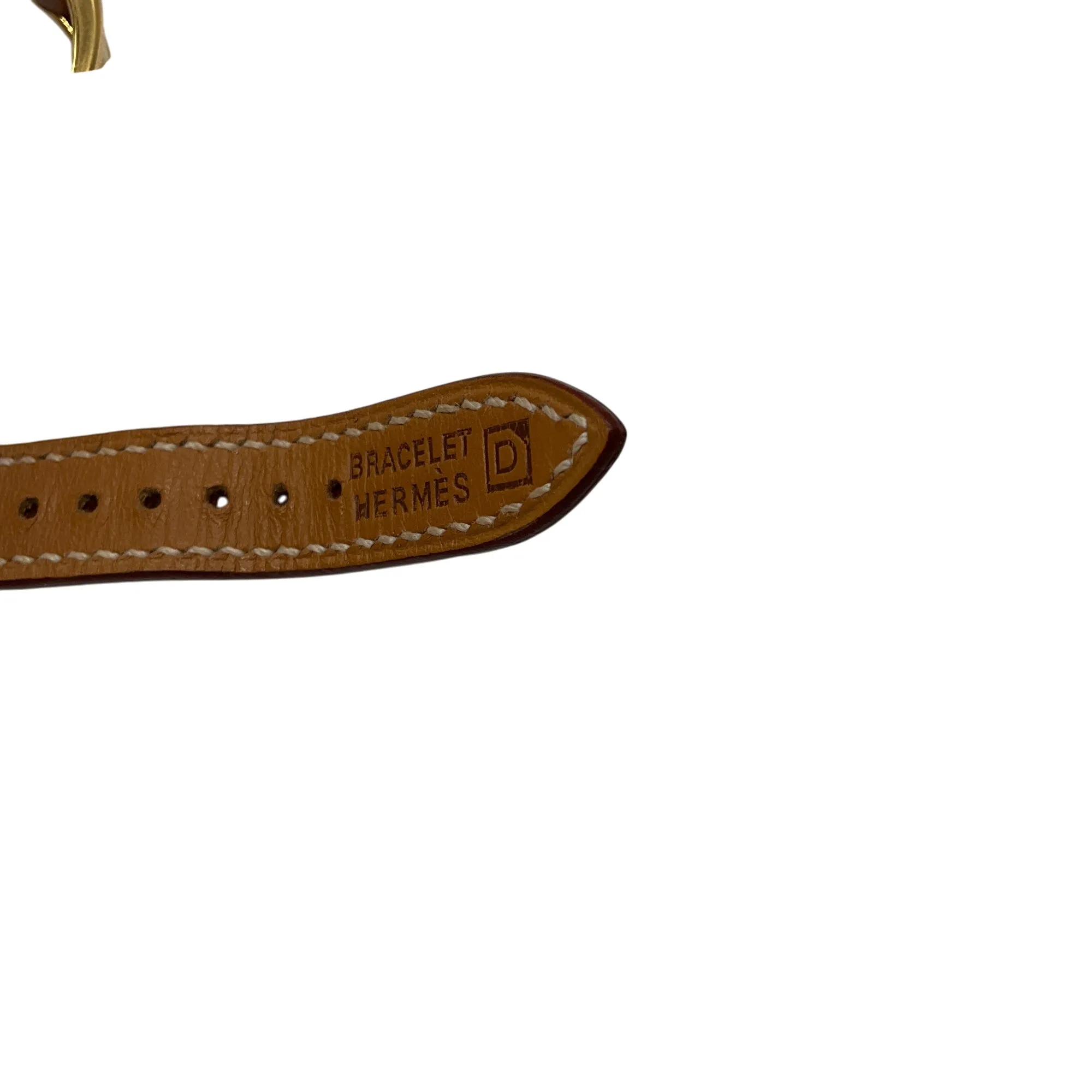Hermes Natural / Gold Year 2000 Kelly Cadenas PM Watch