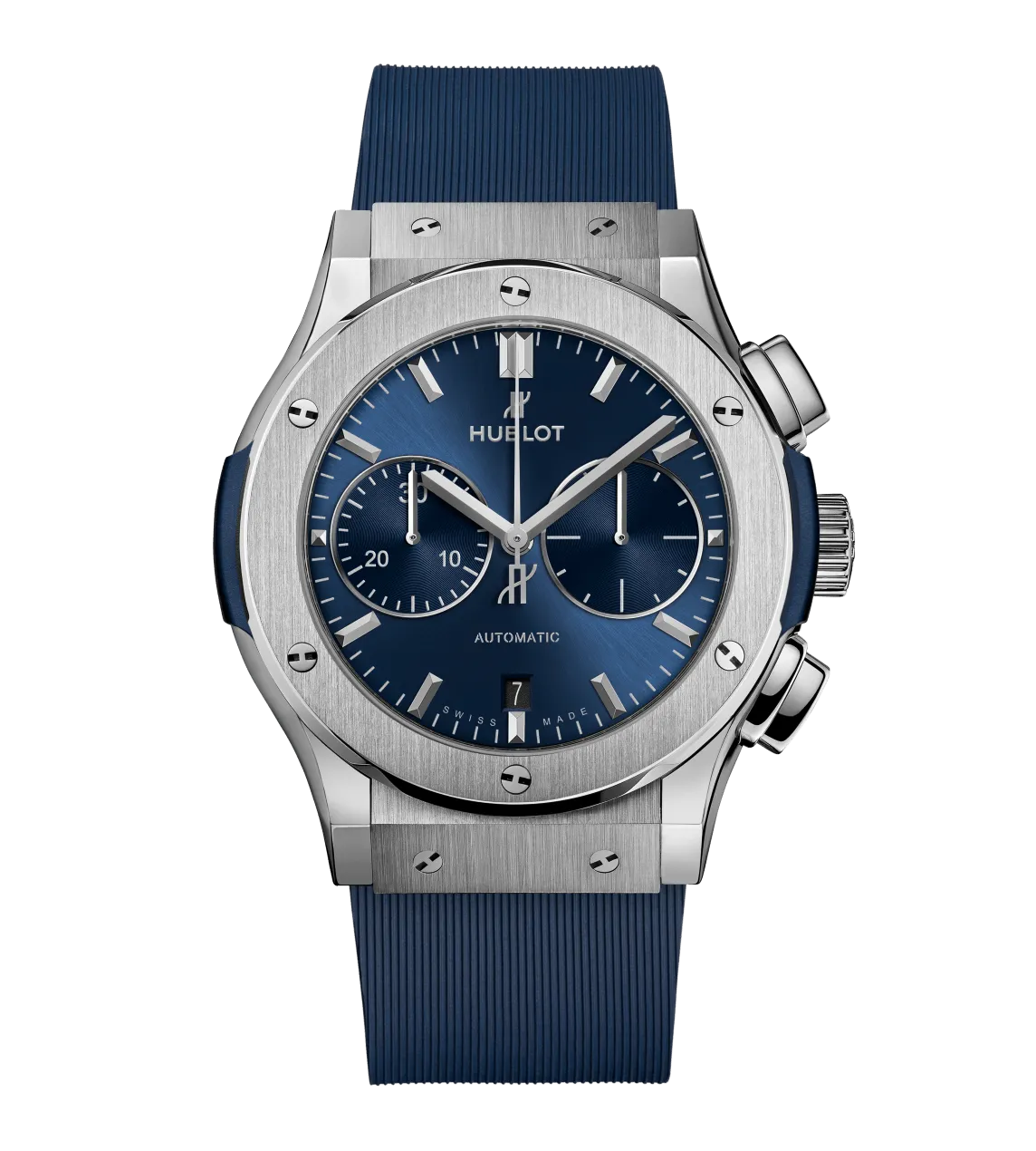 Hublot Classic Fusion Chronograph Titanium Blue, 45mm with Blue Dial