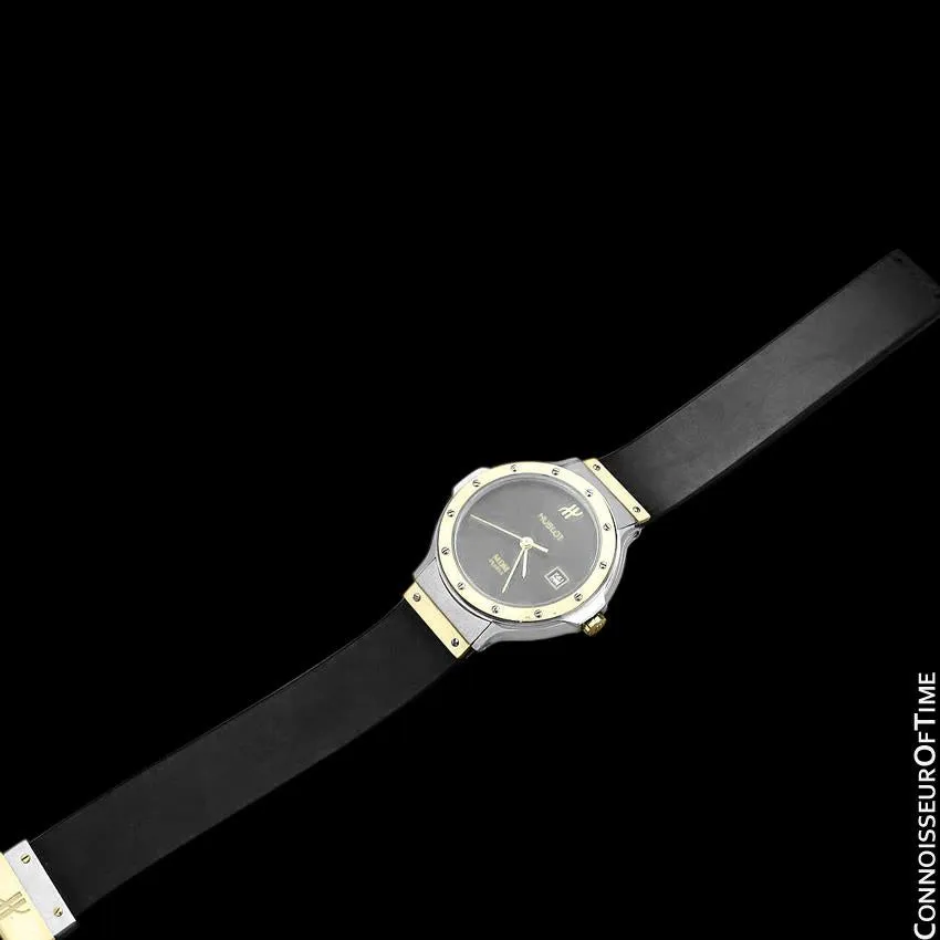Hublot MDM Ladies Rubber Bracelet Luxury Sports Watch - Stainless Steel and 18K Gold