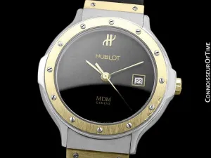 Hublot MDM Ladies Rubber Bracelet Luxury Sports Watch - Stainless Steel and 18K Gold