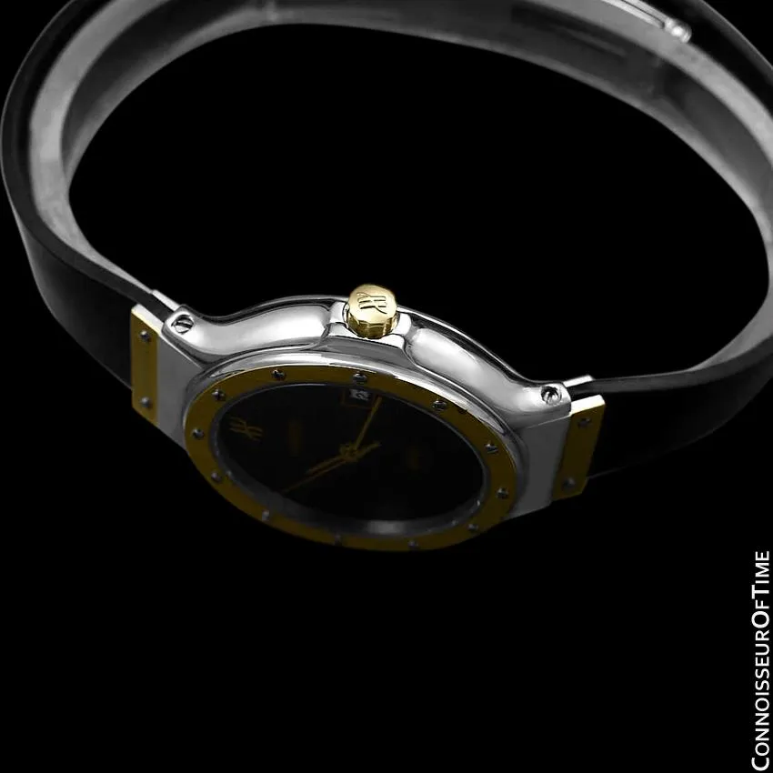 Hublot MDM Ladies Rubber Bracelet Luxury Sports Watch - Stainless Steel and 18K Gold