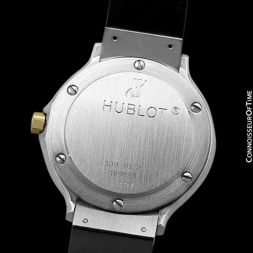 Hublot MDM Ladies Rubber Bracelet Luxury Sports Watch - Stainless Steel and 18K Gold