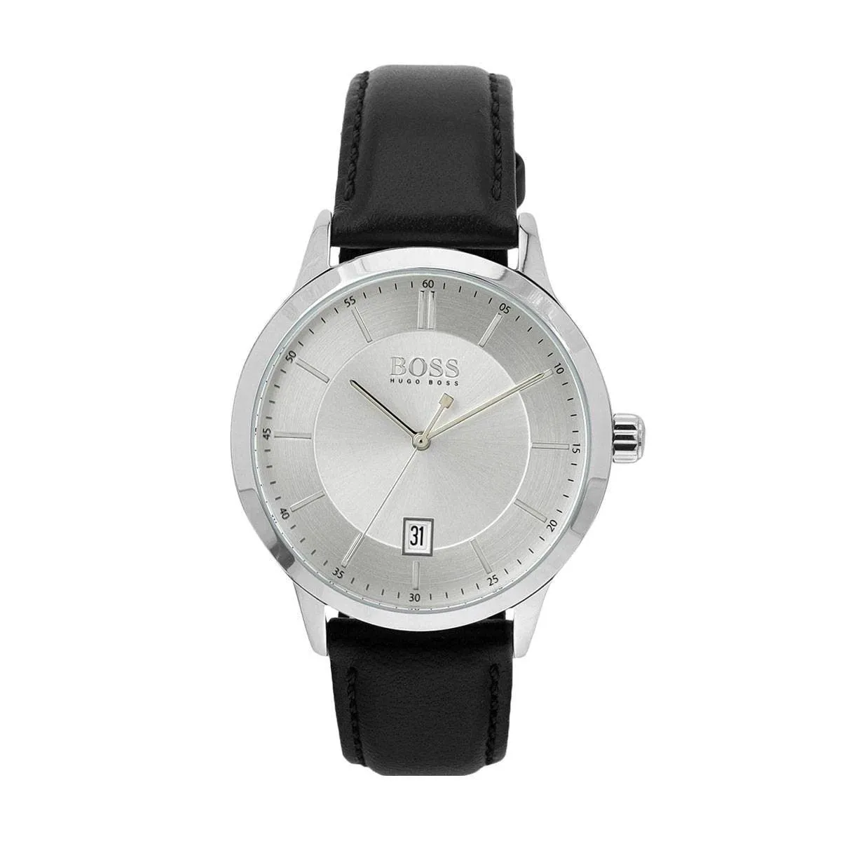 Hugo Boss Officer Men's Black Leather Watch 1513613