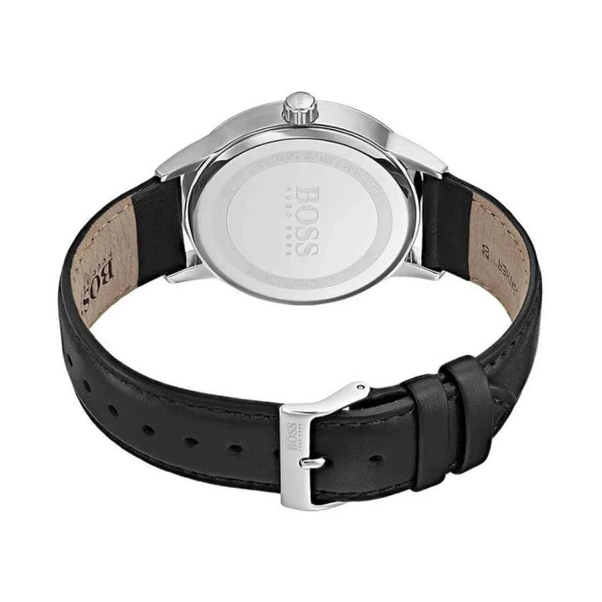 Hugo Boss Officer Men's Black Leather Watch 1513613