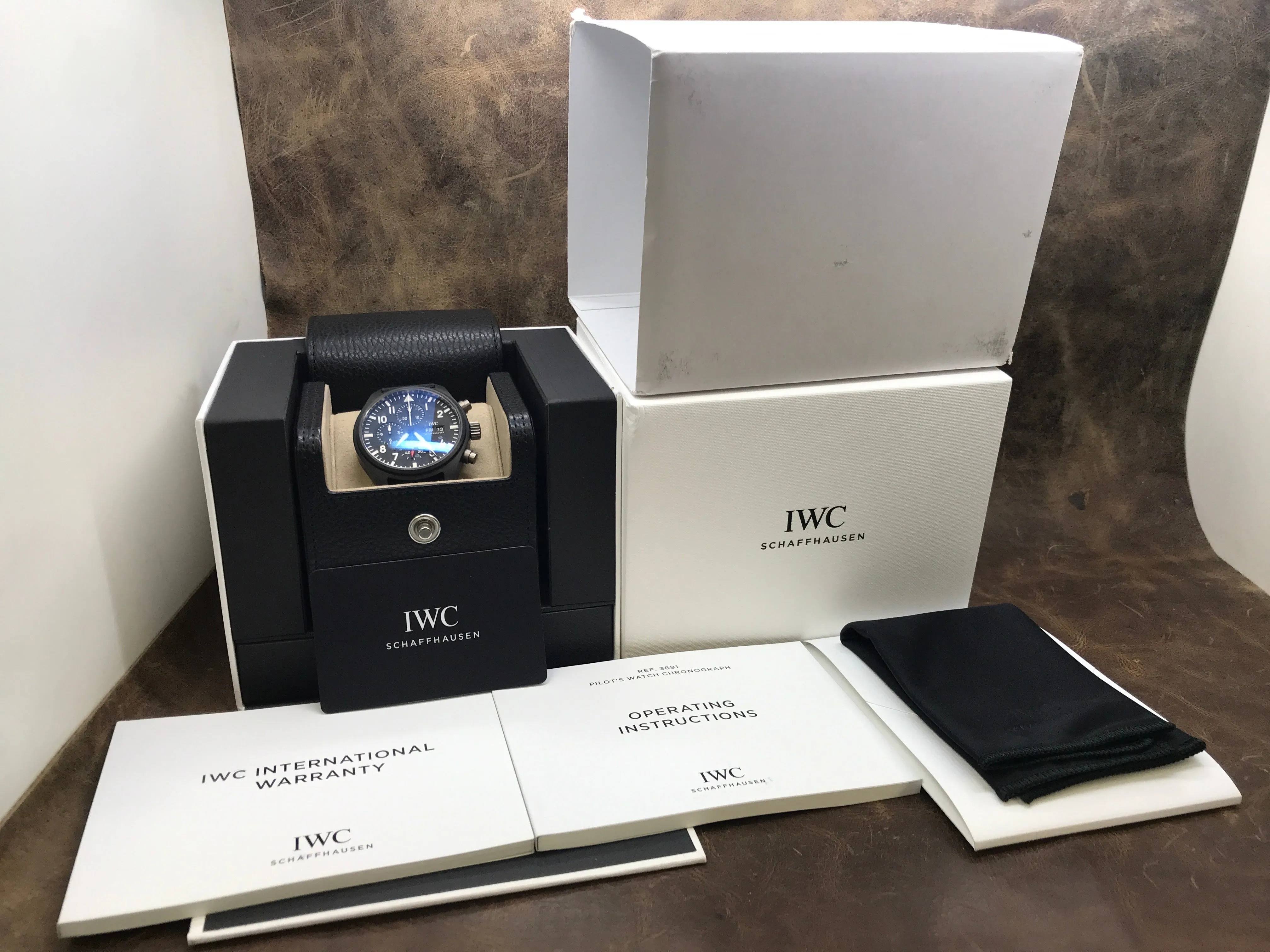 IWC Pilot Top Gun Chronograph IW389101 Black Dial Automatic Men's Watch