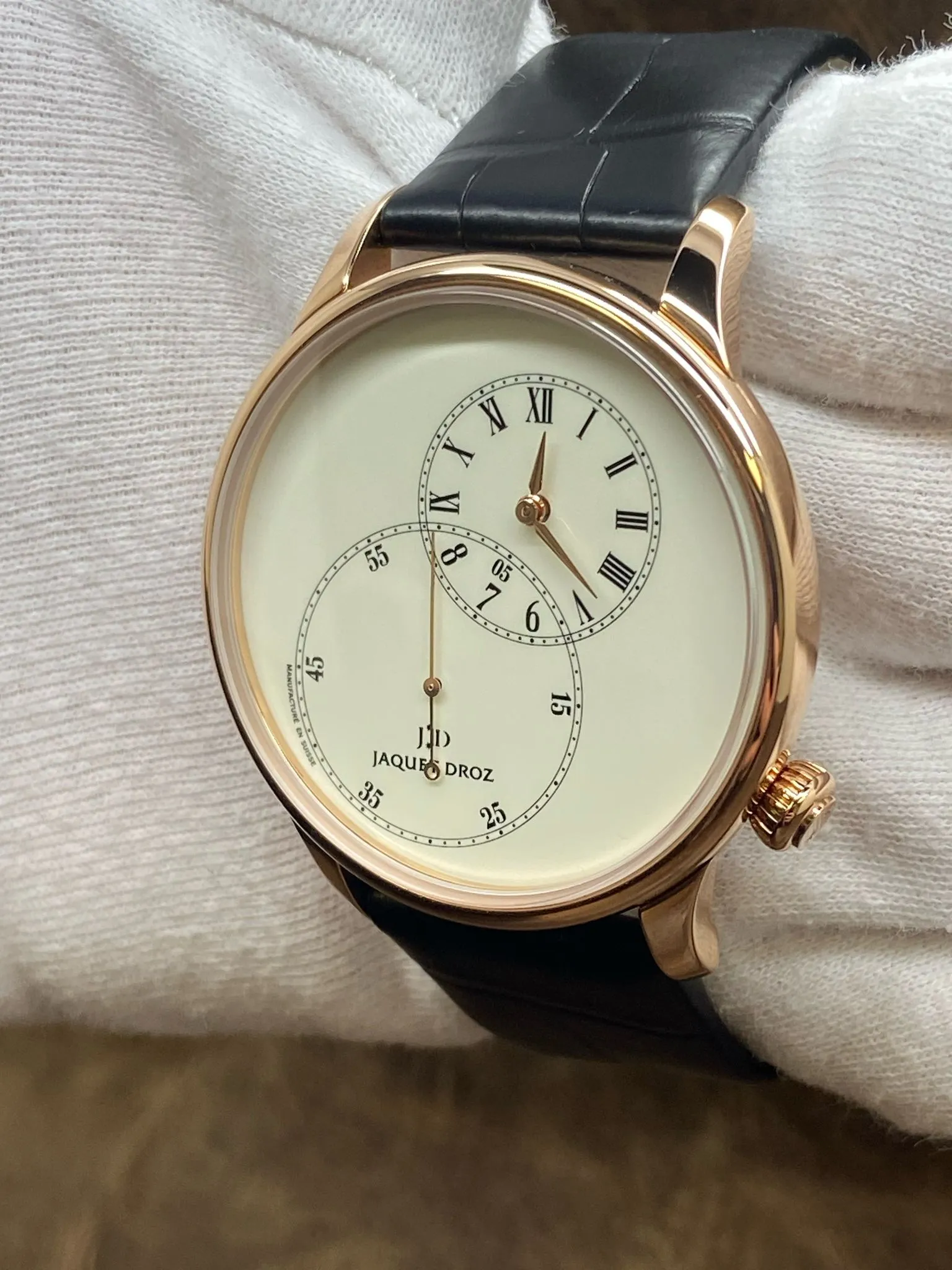 Jaquet-Droz Grande Seconde 43mm J006033 Ivory Dial Automatic Men's Watch