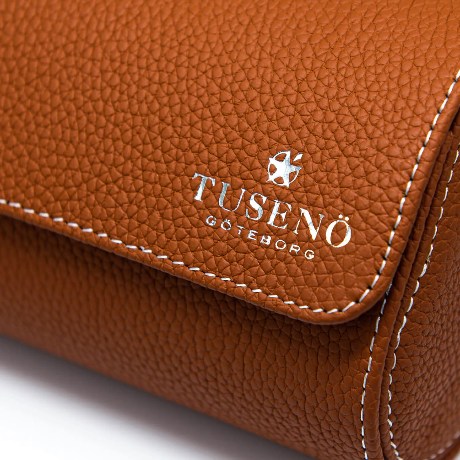 LEATHER WATCH ROLL – BROWN LYCHEE