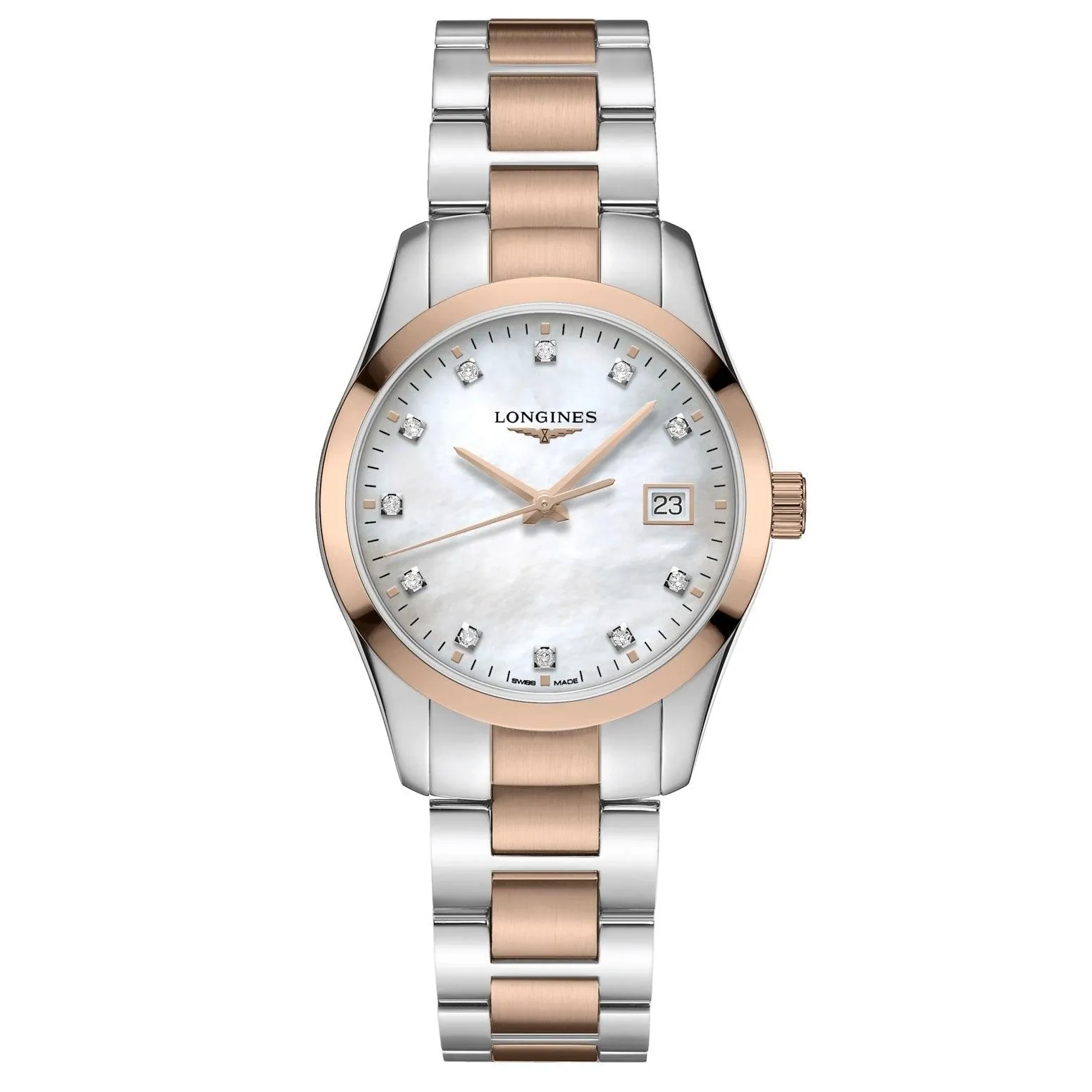 LONGINES CONQUEST CLASSIC 34MM MUCH FOR DIAMANDI PVD FINISTER FINISH FINISH L2.386.3.87.7