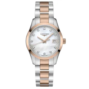LONGINES CONQUEST CLASSIC 34MM MUCH FOR DIAMANDI PVD FINISTER FINISH FINISH L2.386.3.87.7