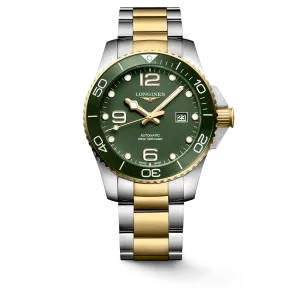 Longines HydroConquest 43mm Green-Gold Steel Men's Watch L37823067