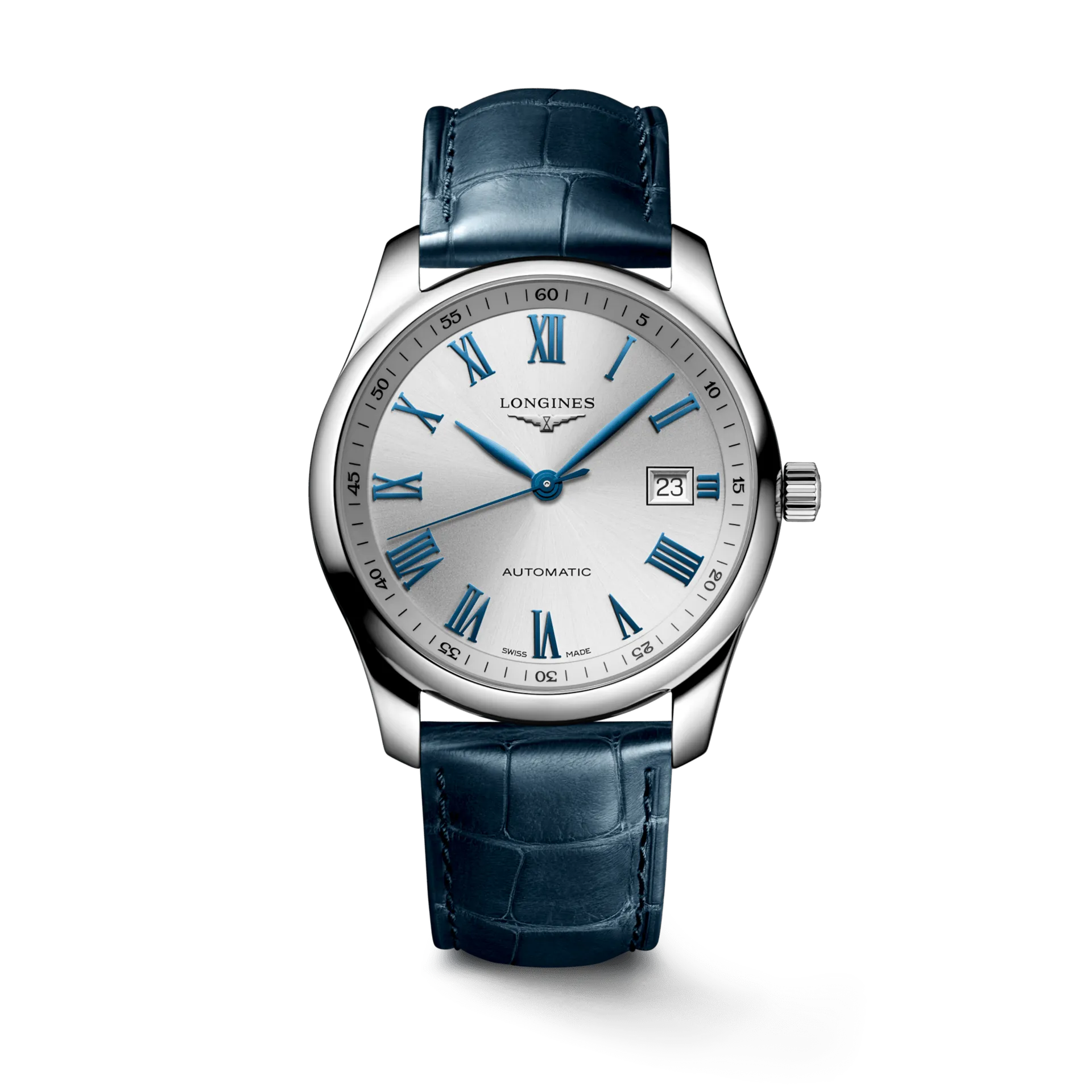 Longines Master Collection 40mm Blue Alligator Strap Men's Watch L27934792