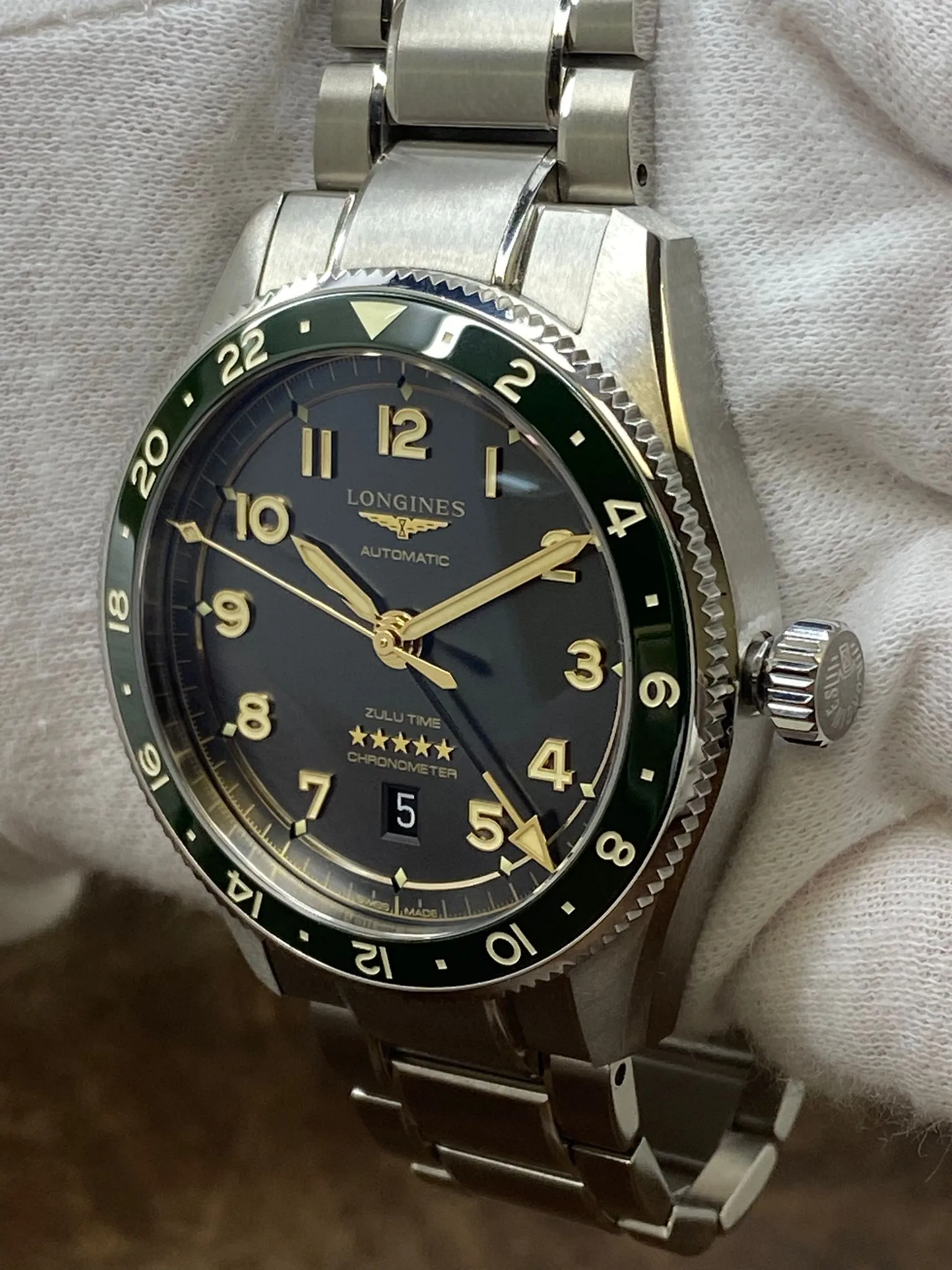 Longines Spirit Zulu Time GMT 42mm L3.812.4 Anthracite Dial Automatic Men's Watch