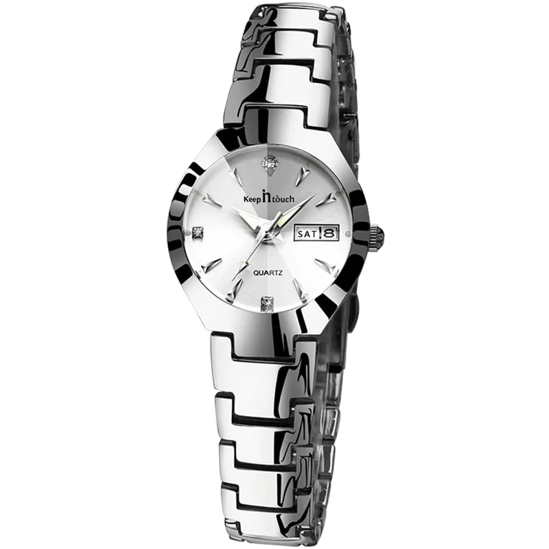 Luxury Silver Watche Women Bracelet Wedding Jewelry