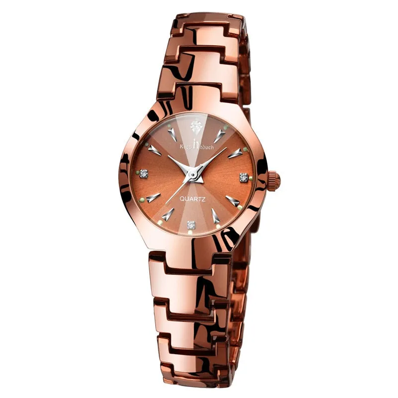 Luxury Silver Watche Women Bracelet Wedding Jewelry